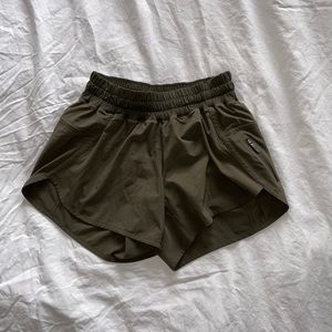 Lululemon Army Green Tracker Short 3”